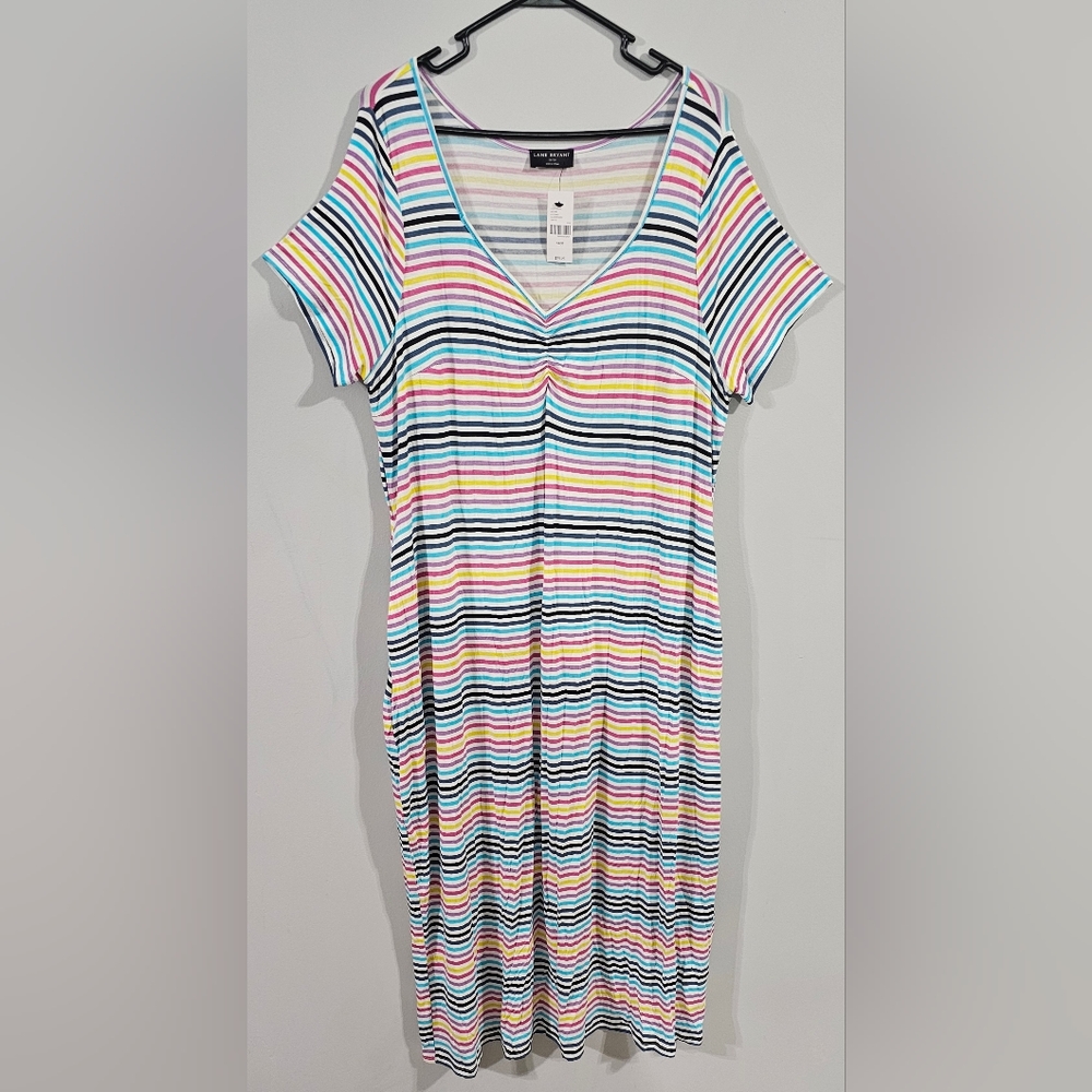 Lane Bryant Striped Maxi Dress Size 18/20 NWT